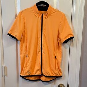 Ralph Lauren Orange Cycling Jersey with Black Trim